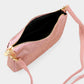 Madeline Love Silver Bling Studded Flat Crossbody Bag - Bags & Wallets - extra