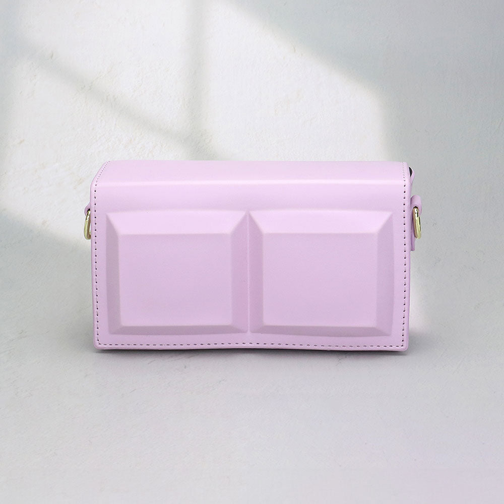 Madeline Love Purple Faux Leather Box Crossbody Bag - Bags & Wallets