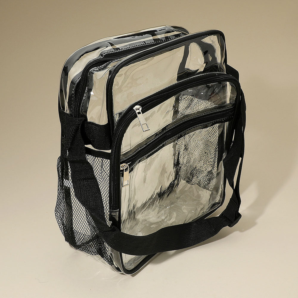 Madeline Love Black, Clear Transparent Crossbody Bag - Bags & Wallets - extra