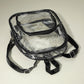 Madeline Love Black, Clear Front Pocket Transparent Backpack Bag - Bags & Wallets - extra