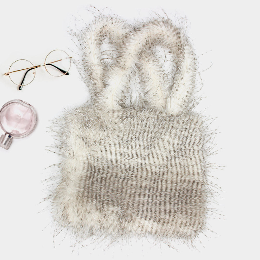 Madeline Love Multi Furry Faux Fur Tote Bag - Bags & Wallets