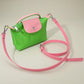 Madeline Love Pink&Green Compact Two Tone Handbag Crossbody Bag - Bags & Wallets - extra