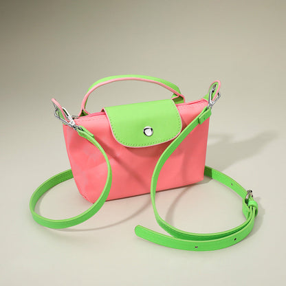 Madeline Love Lime, Pink Compact Two Tone Handbag Crossbody Bag - Bags & Wallets