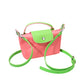 Madeline Love Lime, Pink Compact Two Tone Handbag Crossbody Bag - Bags & Wallets - desc