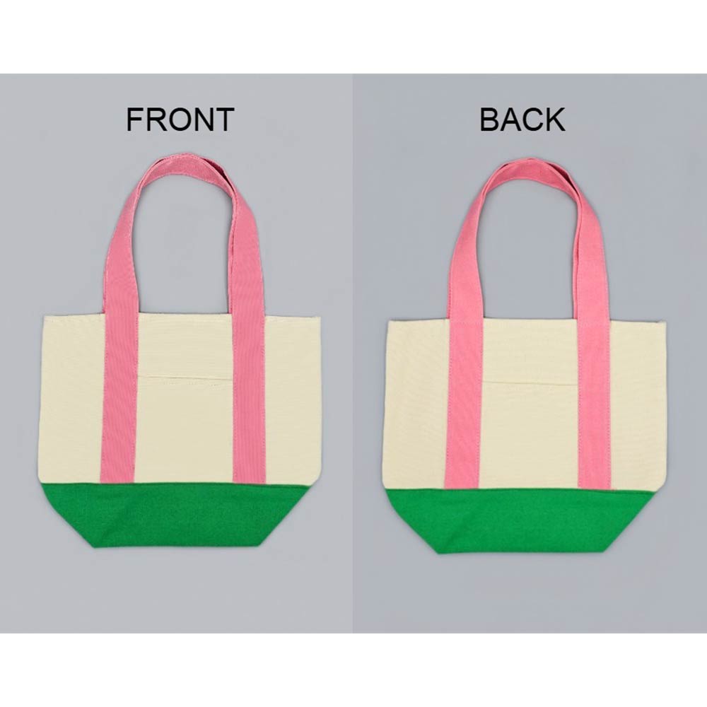 Madeline Love Pink&Green Classic Canvas Tote Bag - Bags & Wallets - extra