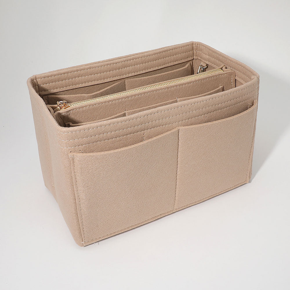 Madeline Love Beige Multi Pocket Handbag Organizer Insert - Bags & Wallets - desc