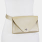 Madeline Love Gold Faux Leather Solid Envelope Fanny Pack - Bags & Wallets