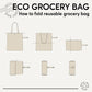 Madeline Love Black PLASTIC KILLS Message Printed Foldable Eco Bag - Bags & Wallets - extra