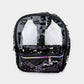 Madeline Love Black, Clear Sequin Rainbow Zipper Transparent Mini Backpack - Bags & Wallets