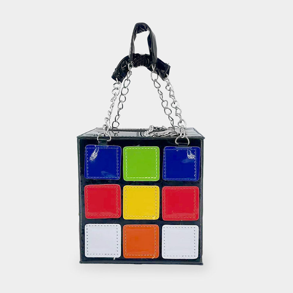 Madeline Love Multi Rubik's Cube Tote / Crossbody Bag - Bags & Wallets