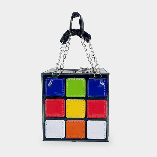 Madeline Love Multi Rubik's Cube Tote / Crossbody Bag - Bags & Wallets