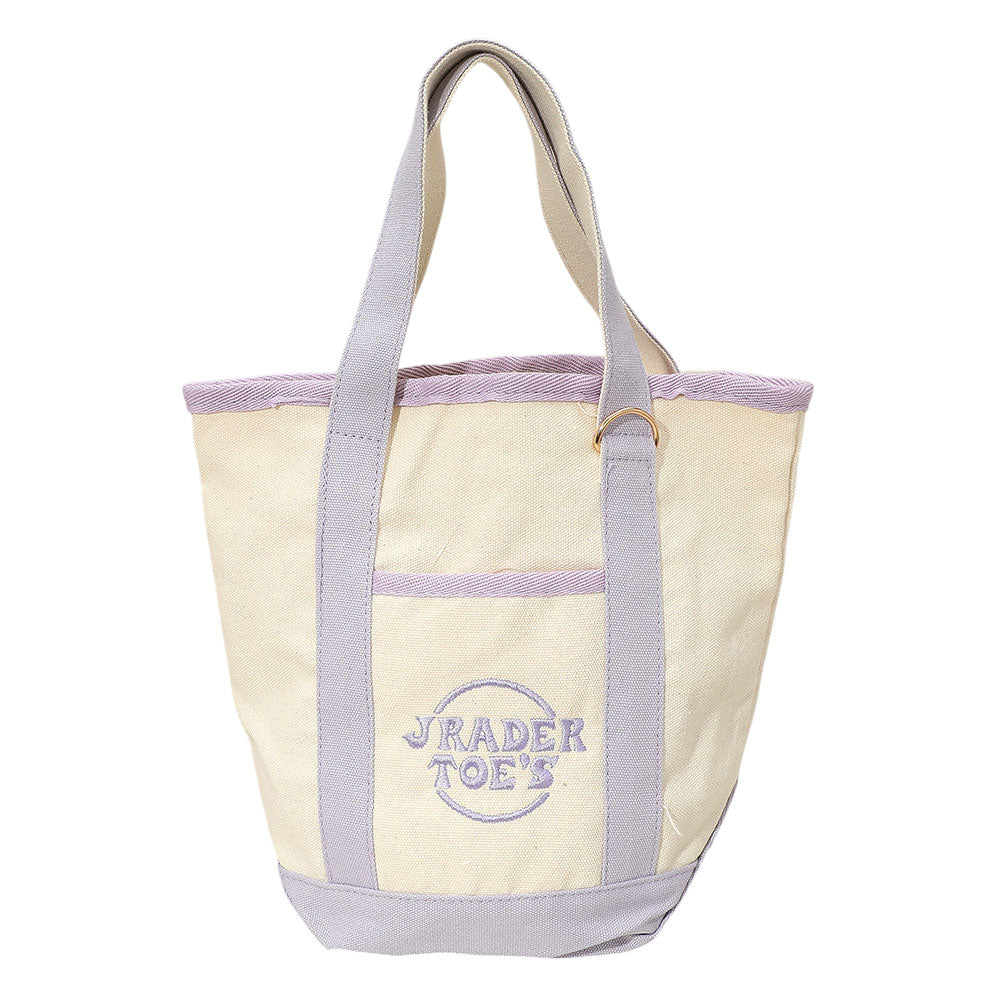 Madeline Love Lavender Jrader Toes Message Embroidered Small Multi Purpose Canvas Tote Bag - Bags & Wallets - desc