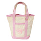 Madeline Love Pink Jrader Toes Message Embroidered Small Multi Purpose Canvas Tote Bag - Bags & Wallets - desc