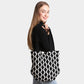 Madeline Love Black Chevron Knit Tote Bag - Bags & Wallets