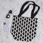Madeline Love Black Chevron Knit Tote Bag - Bags & Wallets - desc