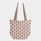 Madeline Love Taupe Chevron Knit Tote Bag - Bags & Wallets - extra