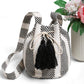Madeline Love Black Boho Tassel Bucket Shoulder Bag / Crossbody Bag - Bags & Wallets - extra