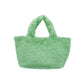 Madeline Love Green Fuzzy Fur Mini Tote Bag - Bags & Wallets - desc