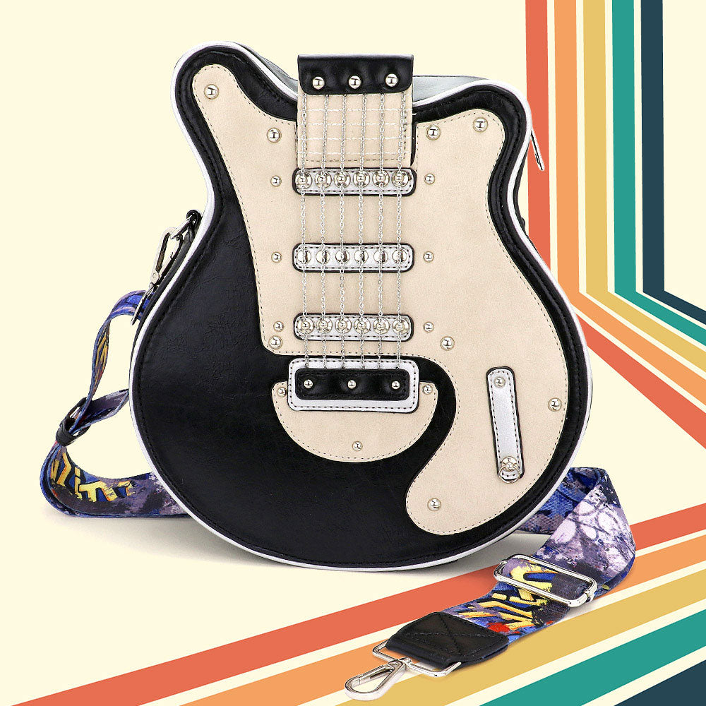 Madeline Love Black Electronic Guitar Shaped Crossbody Bag - Bags & Wallets