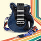 Madeline Love Blue Electronic Guitar Shaped Crossbody Bag - Bags & Wallets