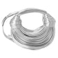 Madeline Love Silver Faux Leather Contemporary Sculpted Shoulder Handbag - Bags & Wallets - desc