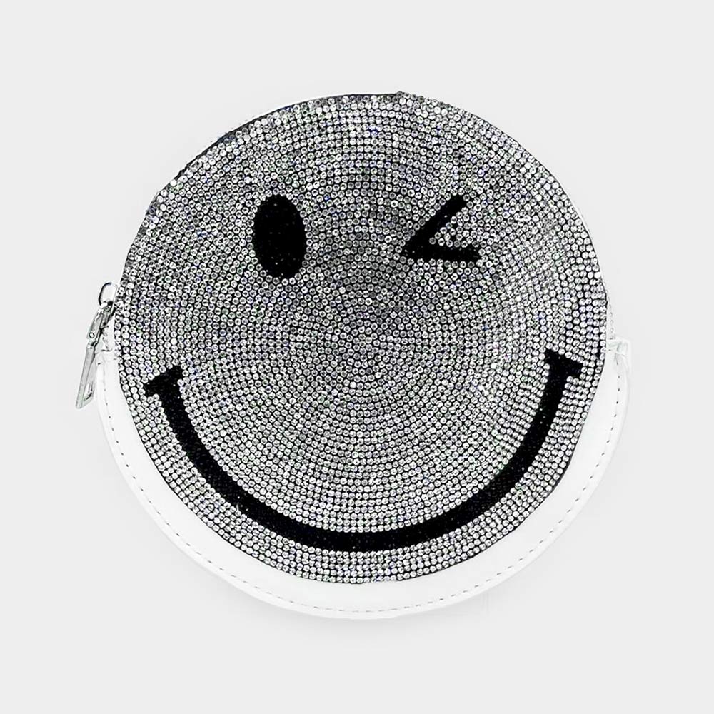Madeline Love White Bling Smile Crossbody Bag - Bags & Wallets