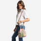 Madeline Love Red Boho Tribal Pattern Woven Tassel Crossbody Bucket Bag - Bags & Wallets - desc
