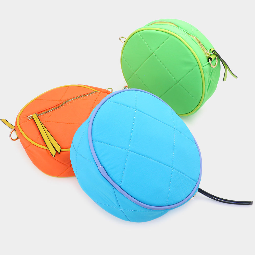 Madeline Love Green Quilted Solid Round Crossbody Bag - Bags & Wallets - extra