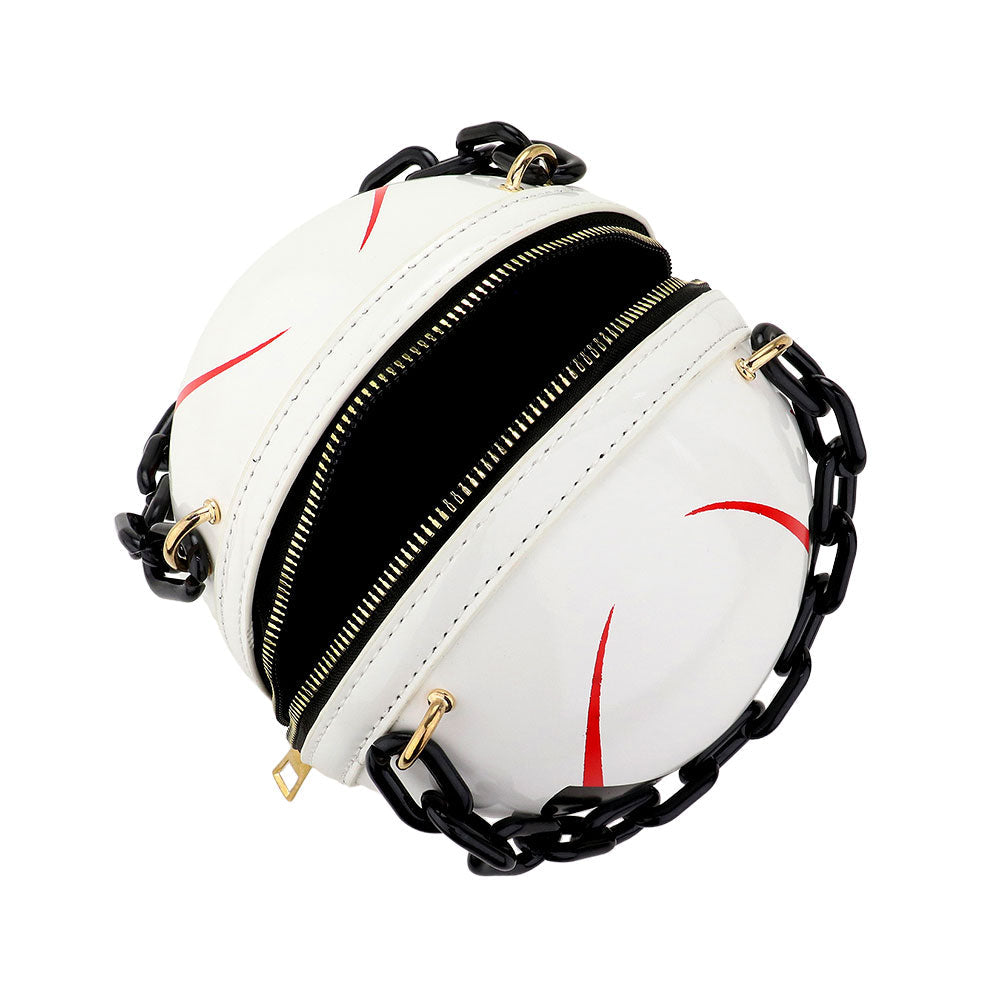 Madeline Love White Pumpkin Round Tote /  Crossbody Bag - Bags & Wallets - extra