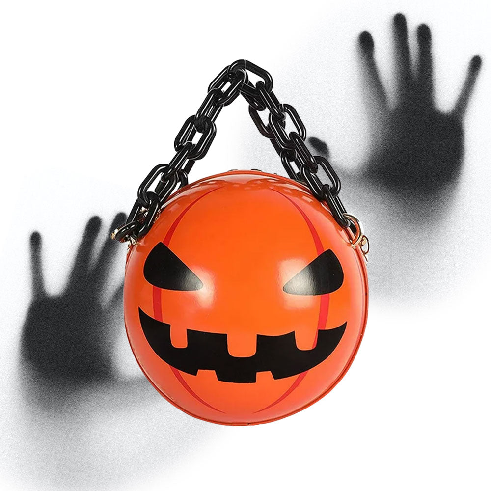 Madeline Love Orange Pumpkin Round Tote /  Crossbody Bag - Bags & Wallets
