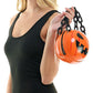 Madeline Love Orange Pumpkin Round Tote /  Crossbody Bag - Bags & Wallets - desc