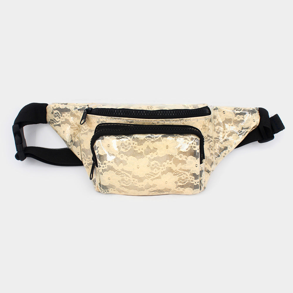 Madeline Love Beige Lace Fanny Pack - Bags & Wallets