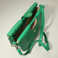 Madeline Love Black Faux Leather Unique Half Moon Structured Handbag Crossbody Bag - Bags & Wallets - extra