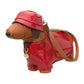 Madeline Love Red Faux Leather Raincoat Puppy Crossbody Bag - Bags & Wallets - desc