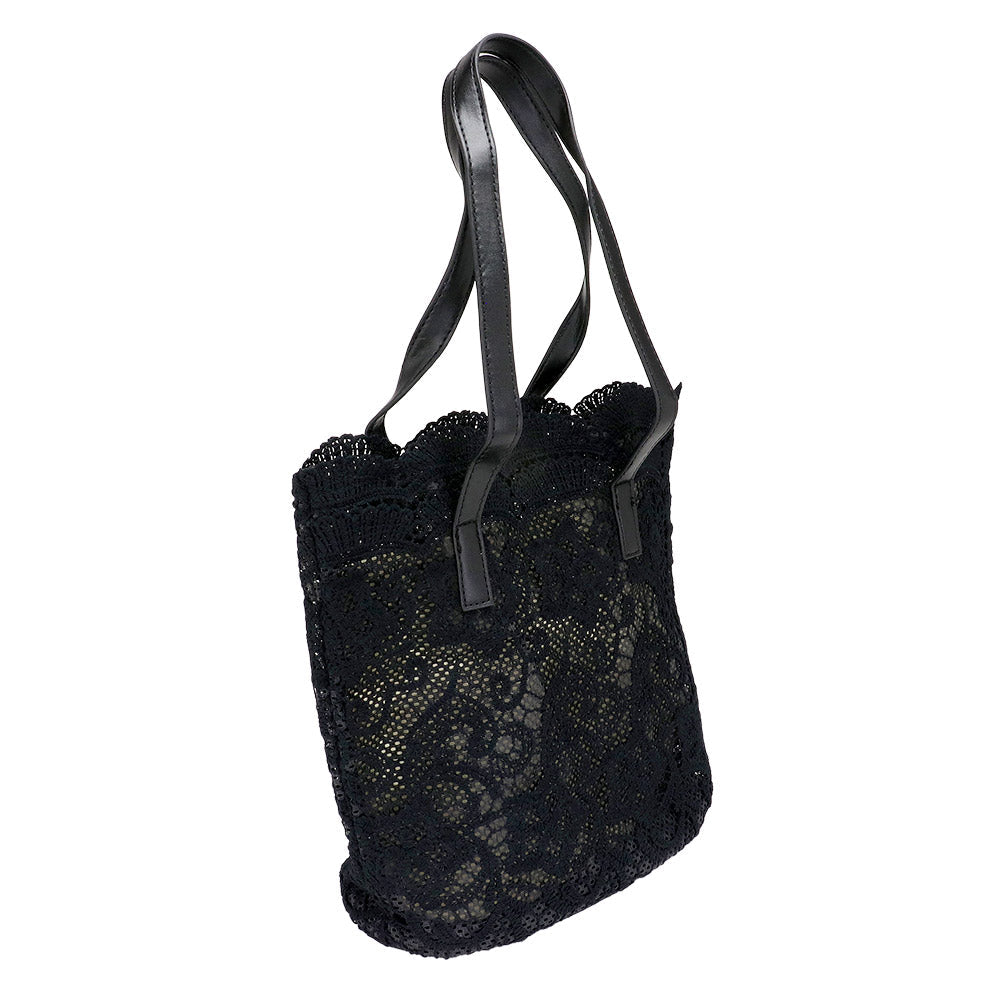 Madeline Love White Flower Lace Tote Bag / Shoulder Bag - Bags & Wallets - extra