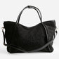 Madeline Love Black Sherpa Plain Shoulder Bag - Bags & Wallets - desc