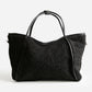 Madeline Love Black Sherpa Plain Shoulder Bag - Bags & Wallets - extra