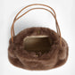 Madeline Love Taupe Solid Faux Fur Mini Handbag Shoulder Bag - Bags & Wallets - extra