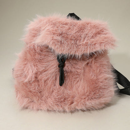 Madeline Love Pink Faux Fur Cozy Backpack - Bags & Wallets