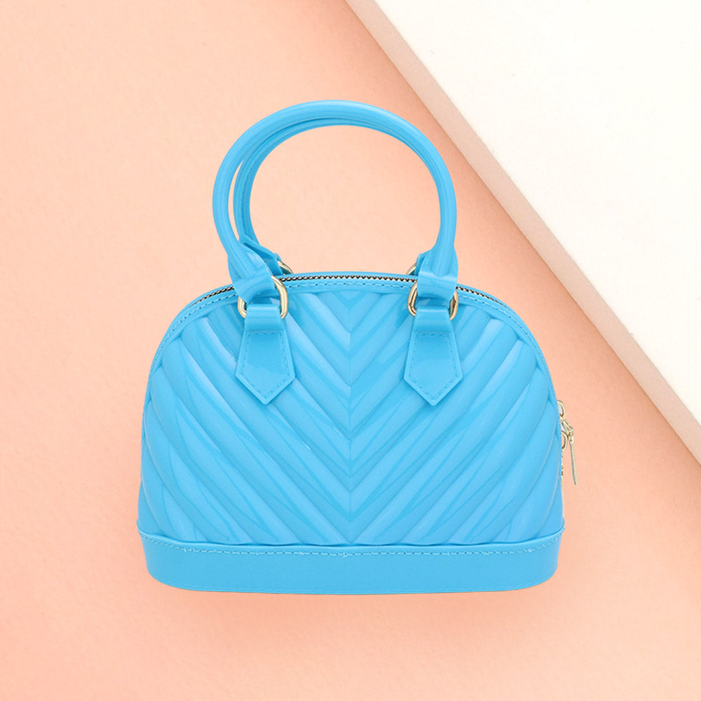 Madeline Love Blue Mini Jelly Tote Bag - Bags & Wallets