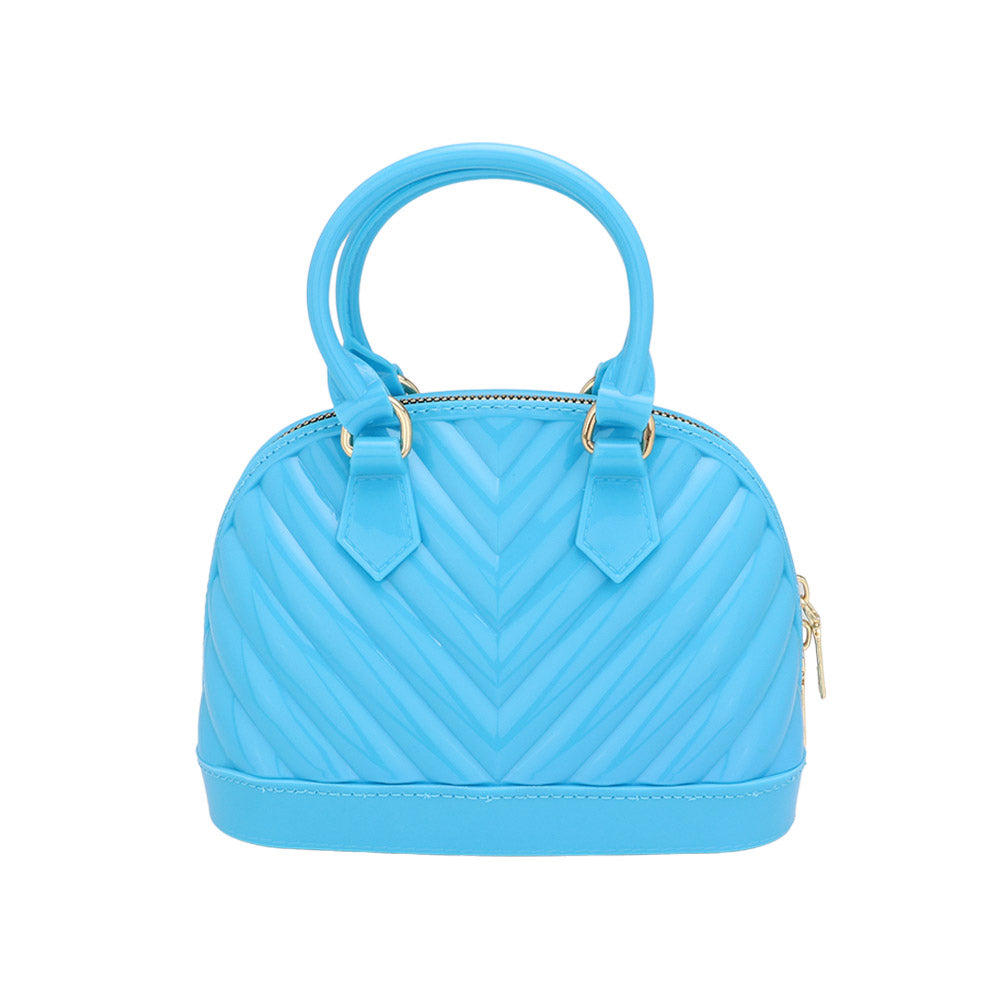 Madeline Love Blue Mini Jelly Tote Bag - Bags & Wallets - desc