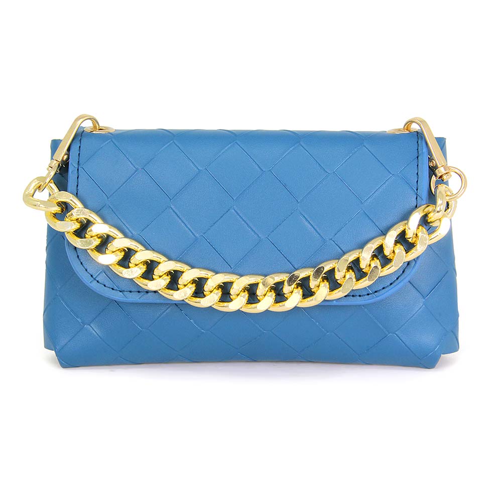 Madeline Love Blue Solid Color Cassette Fanny Pack / Belt / Tote Bag - Bags & Wallets - extra