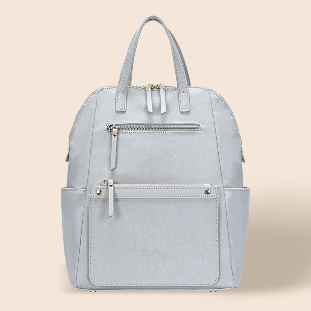 Madeline Love Gray Solid Trolley Sleeve Backpack Bag - Bags & Wallets