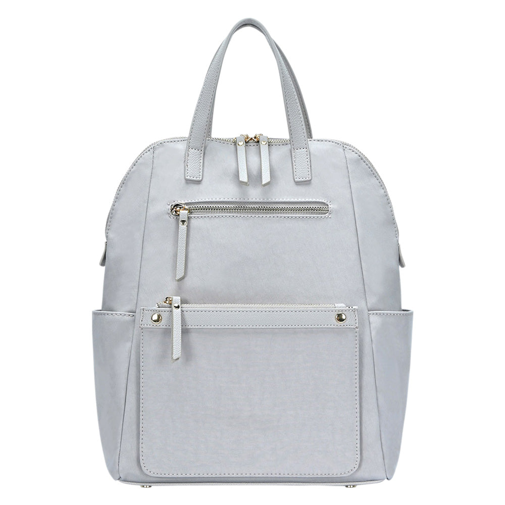 Madeline Love Gray Solid Trolley Sleeve Backpack Bag - Bags & Wallets - desc