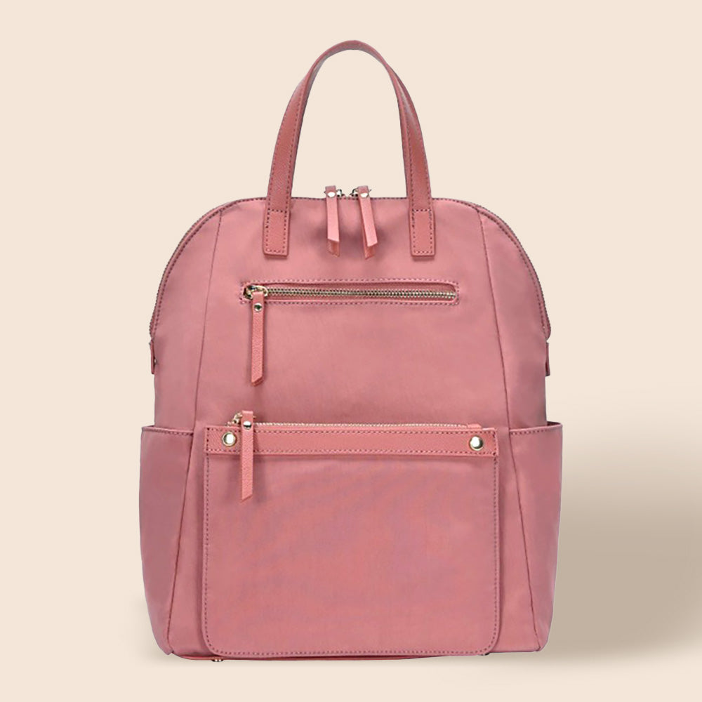 Madeline Love Pink Solid Trolley Sleeve Backpack Bag - Bags & Wallets