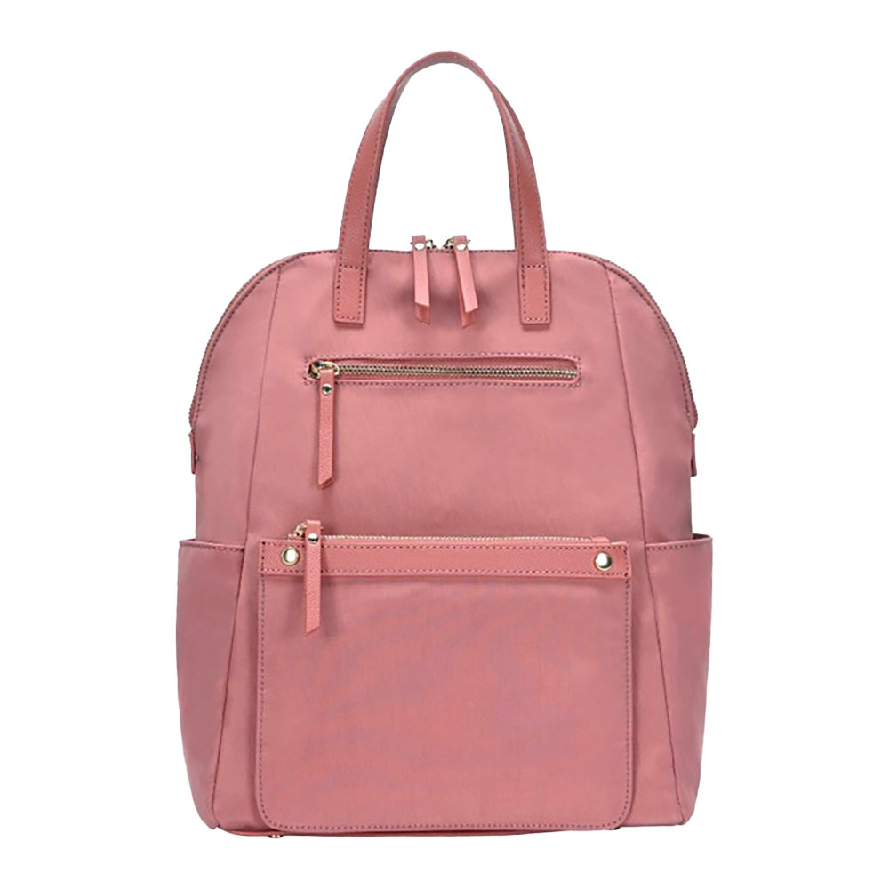 Madeline Love Pink Solid Trolley Sleeve Backpack Bag - Bags & Wallets - desc