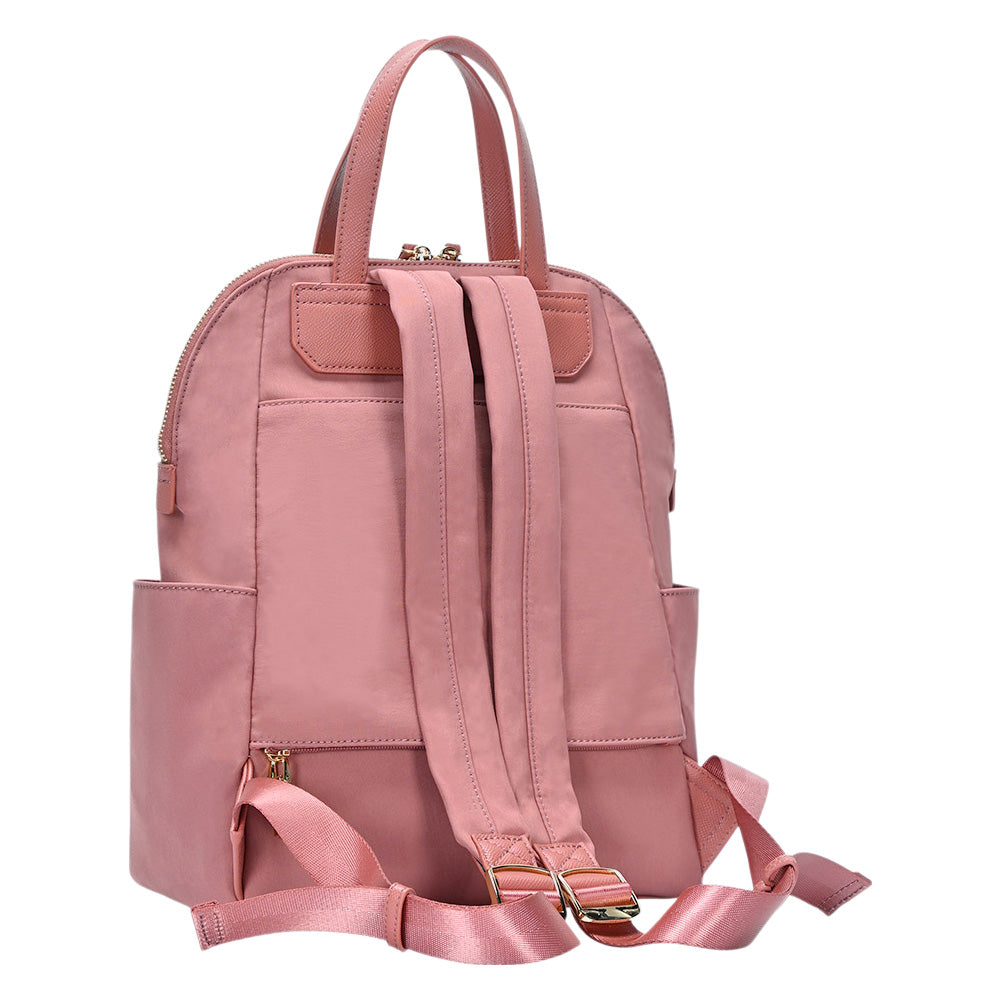 Madeline Love Pink Solid Trolley Sleeve Backpack Bag - Bags & Wallets - extra