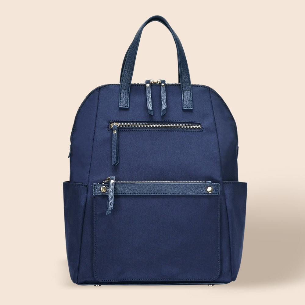 Madeline Love Navy Solid Trolley Sleeve Backpack Bag - Bags & Wallets