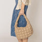 Madeline Love Beige Faux Leather Quilted Puffer Shoulder Cloud Bag - Bags & Wallets