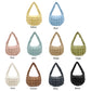 Madeline Love Gray Faux Leather Quilted Puffer Shoulder Cloud Bag - Bags & Wallets - extra